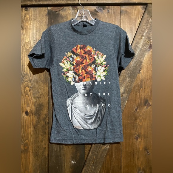 Tops - Panic At The Disco Gray T-shirt, size XS, smoke free home